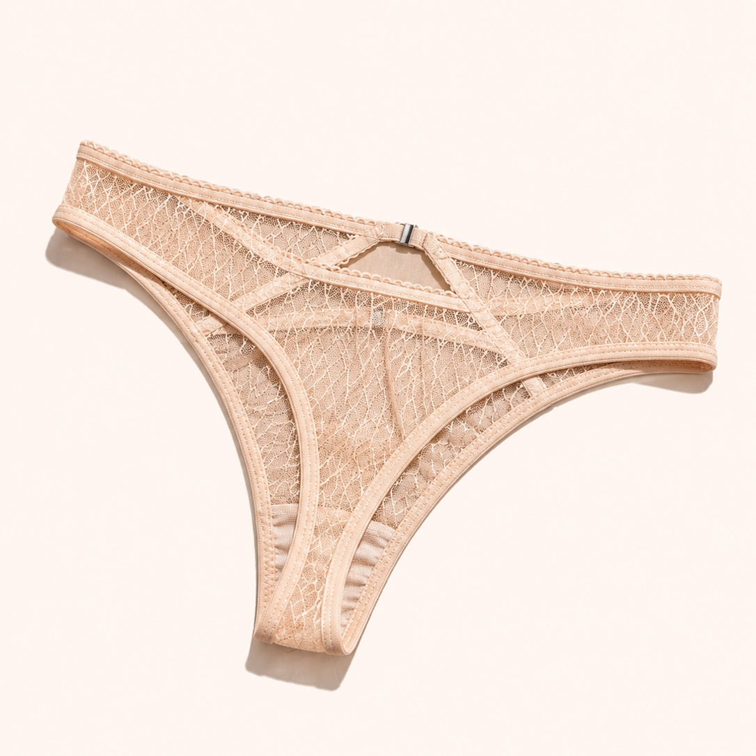 Signature Lace Strappy Thong