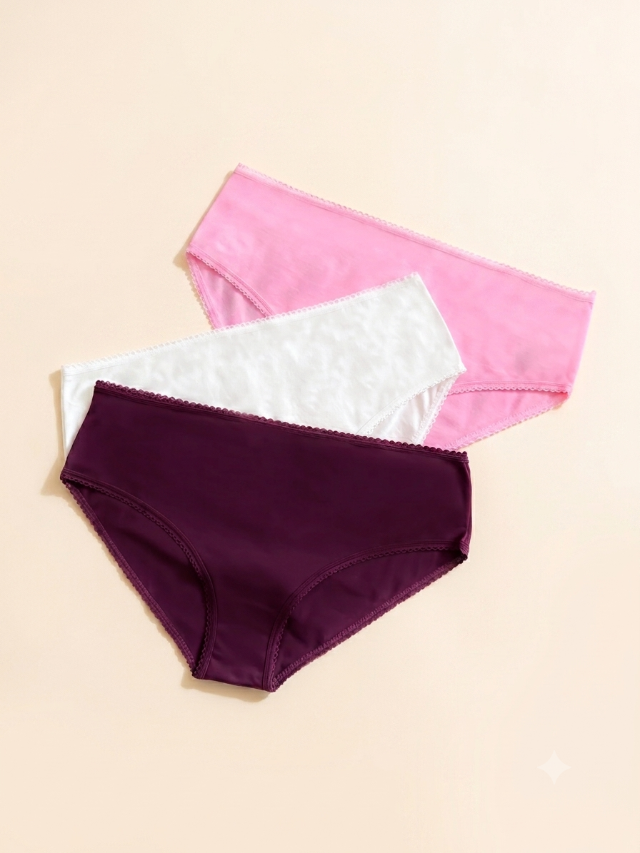 Mid-Rise Seamless Comfort Briefs - Pack of 3