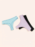 Signature Cotton Thong - Pack of 3