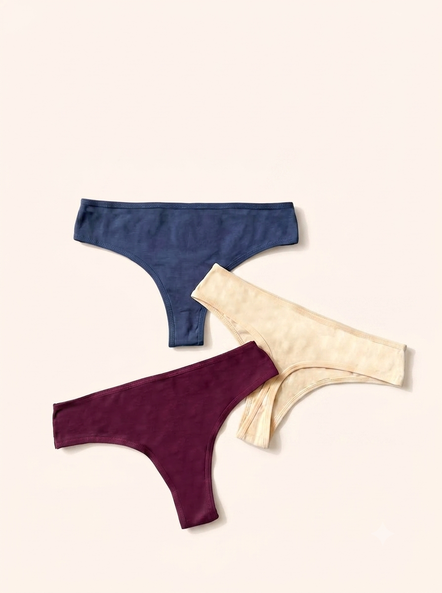 Signature Cotton Thong - Pack of 3