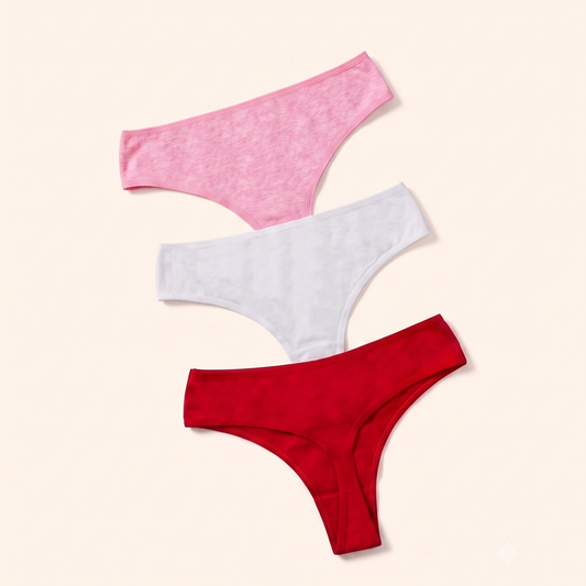 Signature Cotton Thong - Pack of 3
