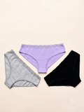 Signature Lace-Waist Cotton Bikinis - Pack of 3