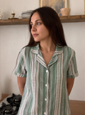 Striped Cotton Nightdress