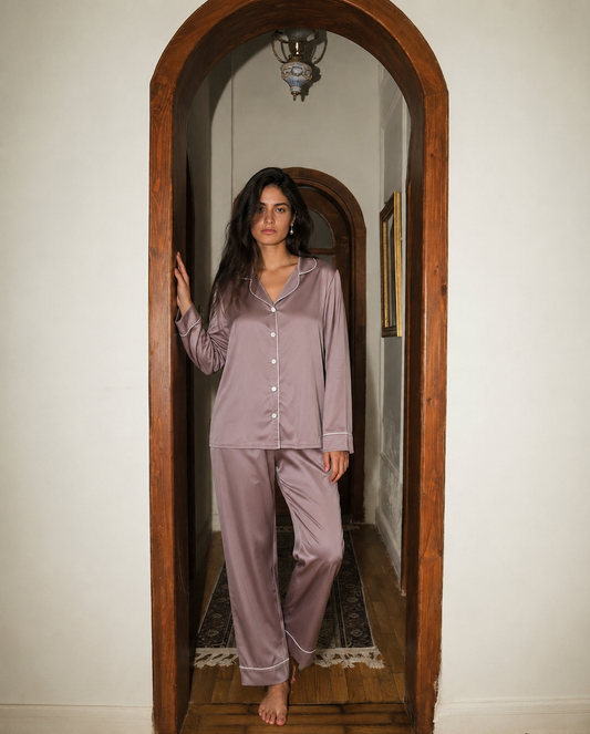 Classic cashmir Satin Pajama Set