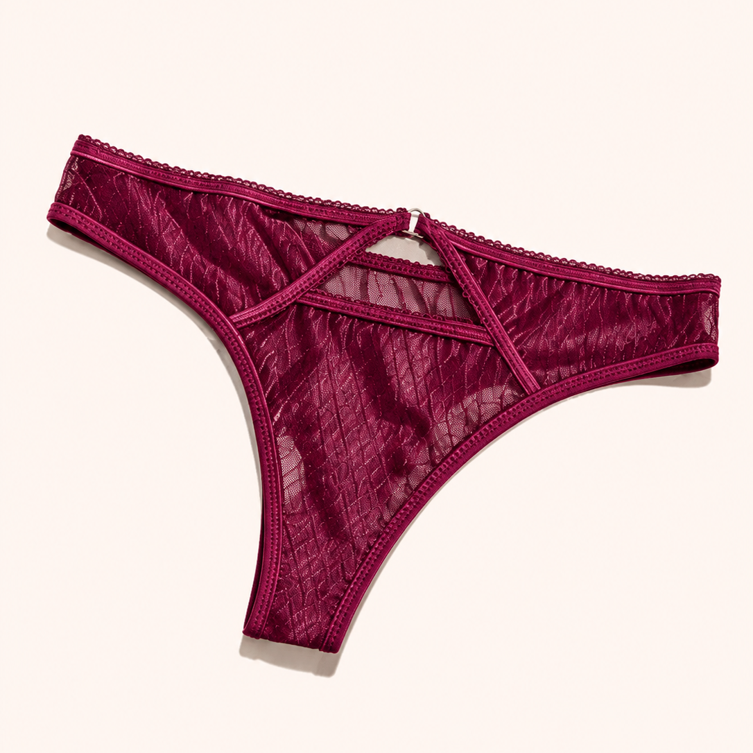 Signature Lace Strappy Thong