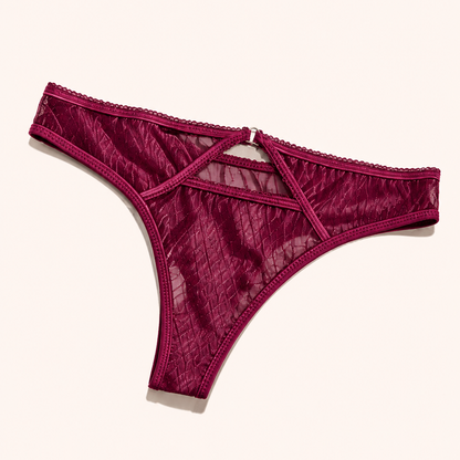 Signature Lace Strappy Thong