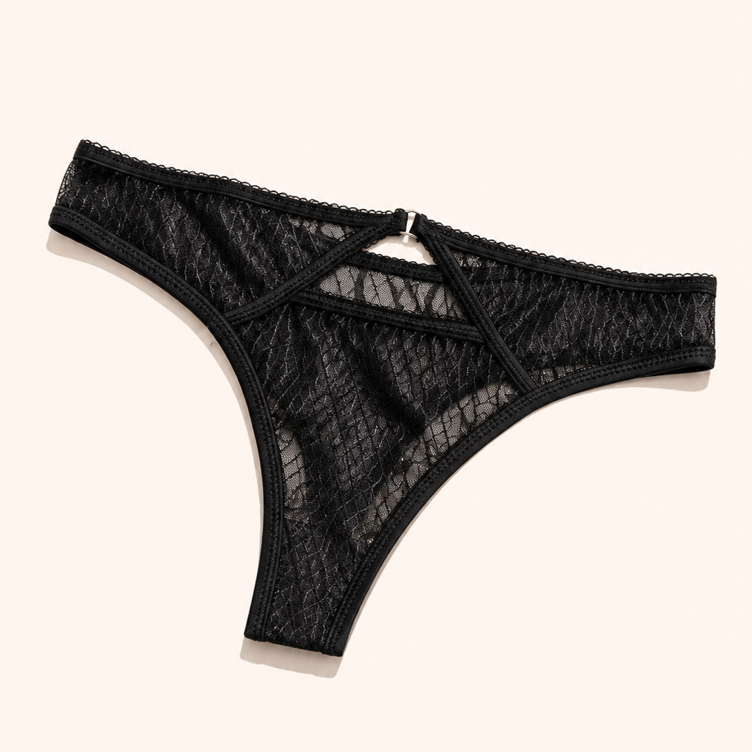 Signature Lace Strappy Thong