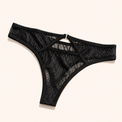 Signature Lace Strappy Thong