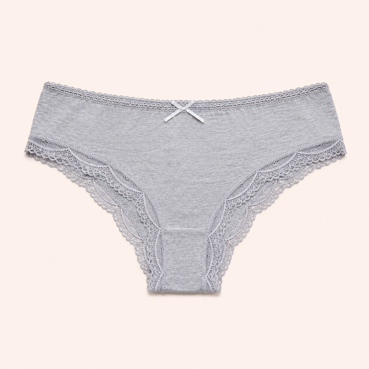 Signature Bow-Accent Lace Tanga