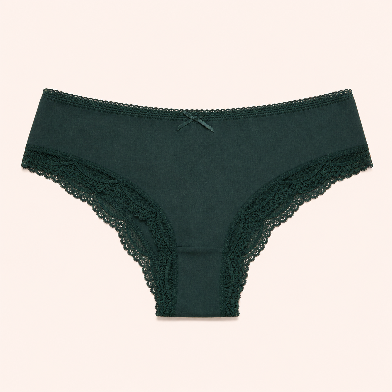 Signature Bow-Accent Lace Tanga