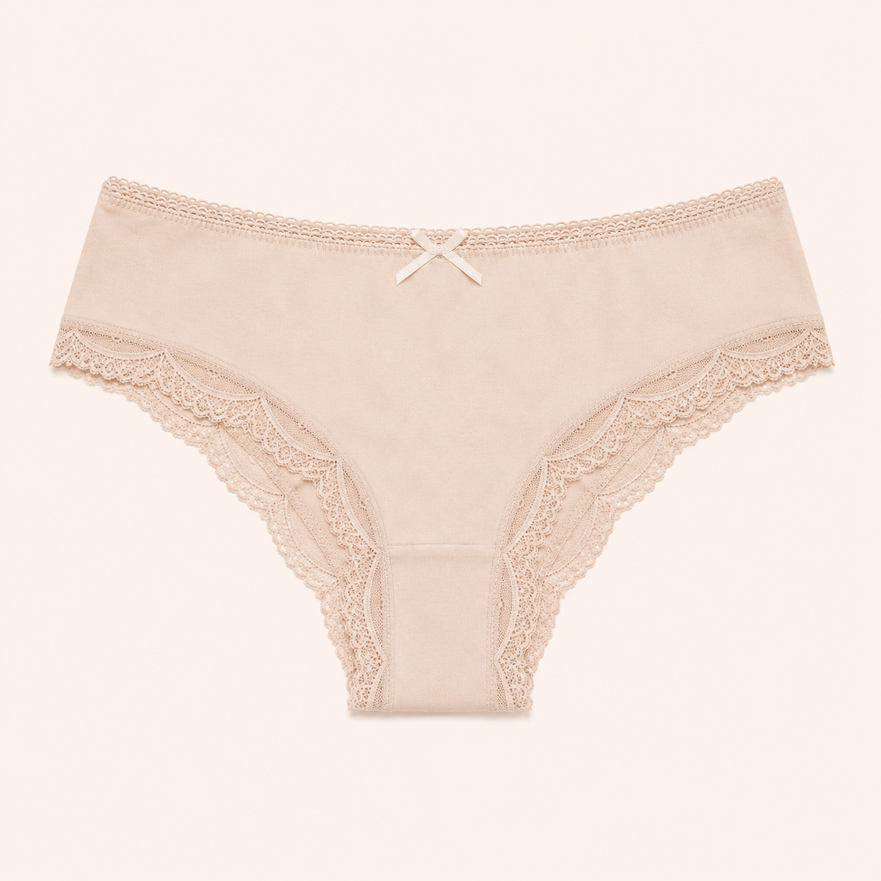 Signature Bow-Accent Lace Tanga