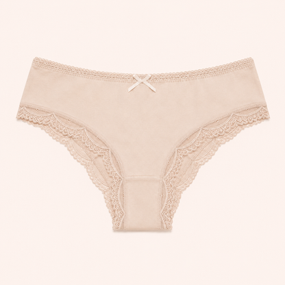 Signature Bow-Accent Lace Tanga