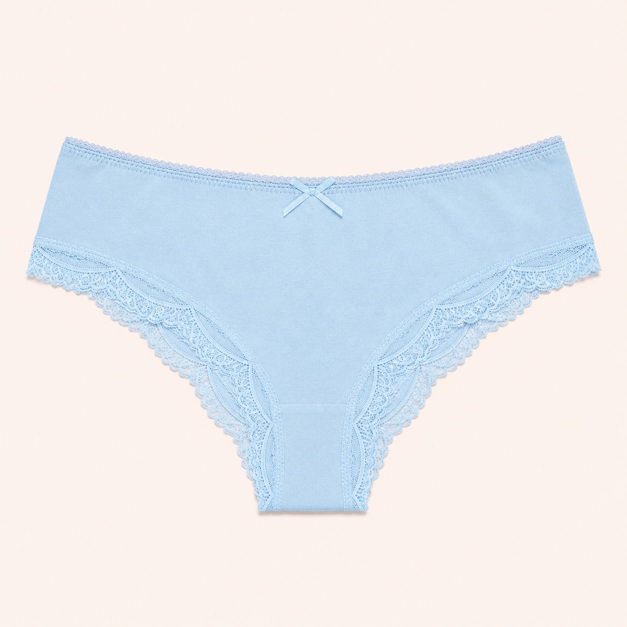 Signature Bow-Accent Lace Tanga