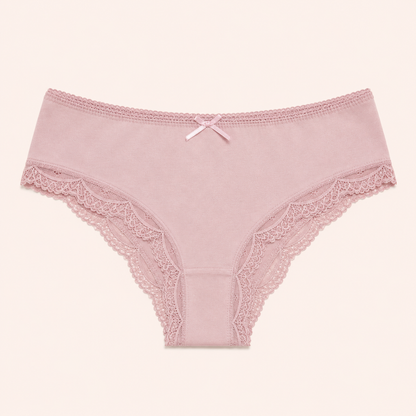 Signature Bow-Accent Lace Tanga