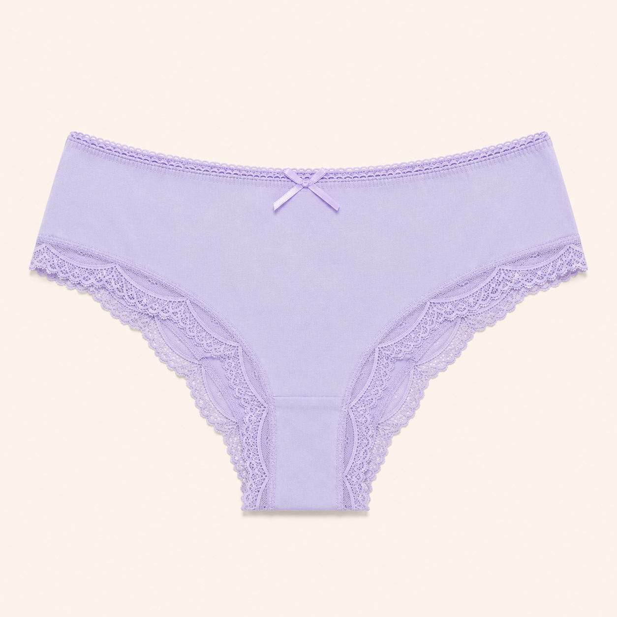 Signature Bow-Accent Lace Tanga