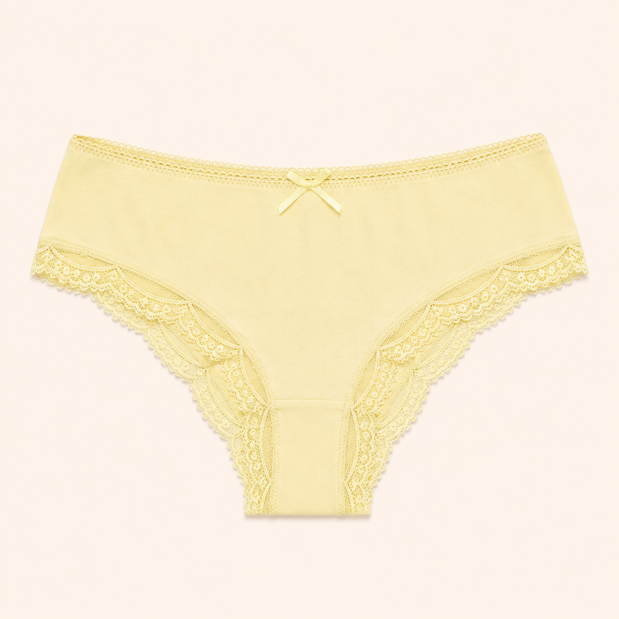 Signature Bow-Accent Lace Tanga