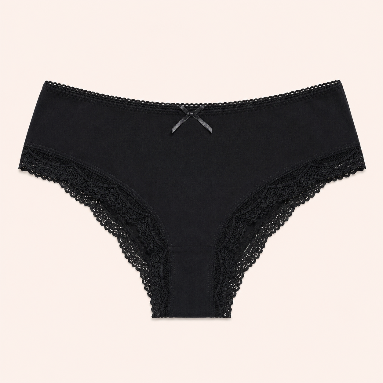Signature Bow-Accent Lace Tanga