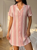 Striped Cotton Nightdress