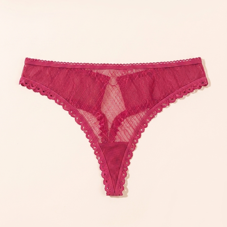 Signature Geometric Lace Thong